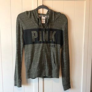 Olive green sip up jacket from PINK